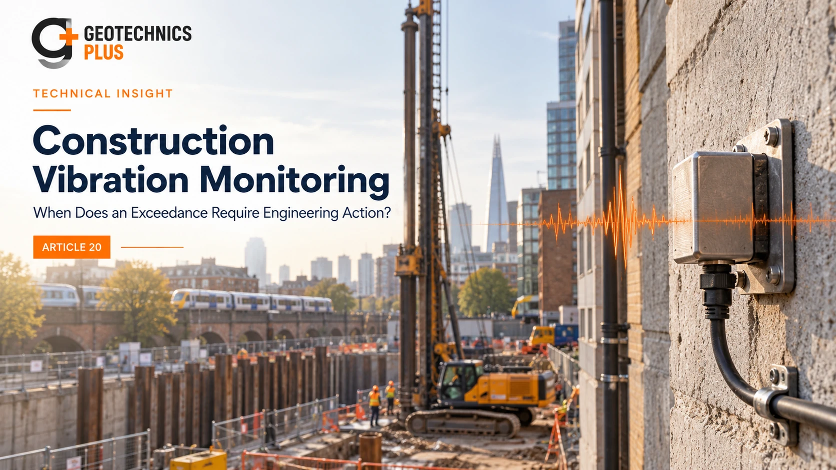 Construction noise monitoring at an urban construction site